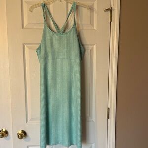 Columbia Light Blue Patterned Midi Dress
